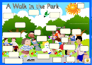 A Walk In The Park Word Card Template