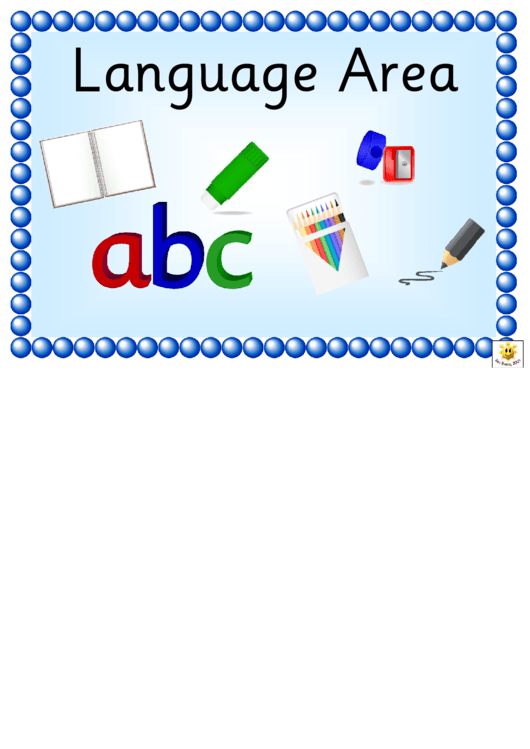 School Word Card Template Printable pdf