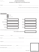 Form Alc-1570 - Affidavit Of Breakage And Destruction