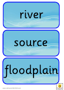 River Style Word Cards