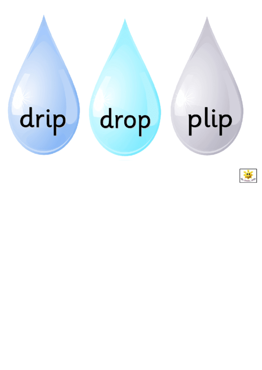 Water And Wetness Card Templates Printable pdf