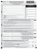 Form 99 - Maine Residents Property Tax And Rent Refund Application