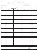 Form Alc-1561-1 - Schedule 1 - Beverage Receipts During Month