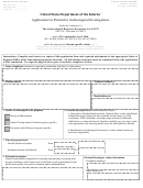 Di Form 1926 - Application For Permit For Archeological Investigations