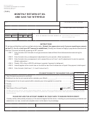 Form Dr 0461 - Monthly Return Of Oil And Gas Tax Withheld