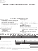 Form Dr 0449 - Personal Excise Tax Return For Alcohol Beverages