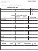 Form Dr 0447 - Manufacturer Production Report For Alternating Proprietor Licensed Premises
