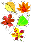 5 Colorful Fall Leaf Template
