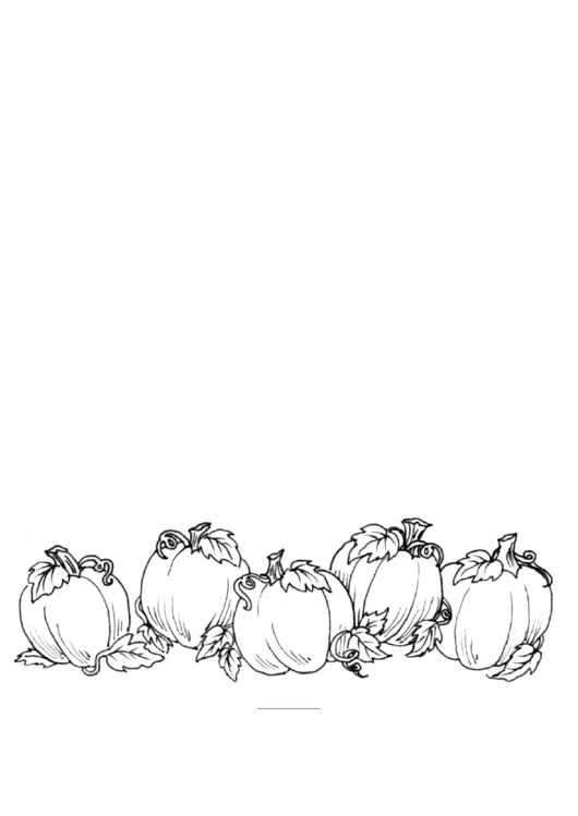 5 Pumpkin Coloring Sheet