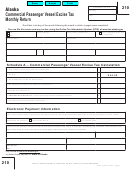 Form 210 - Commercial Passenger Vessel Excise Tax Monthly Return