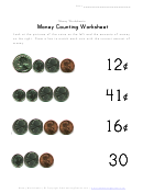 Counting Money Worksheet Template