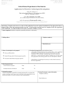 Di Form 1926 - Application For Permit For Archeological Investigations