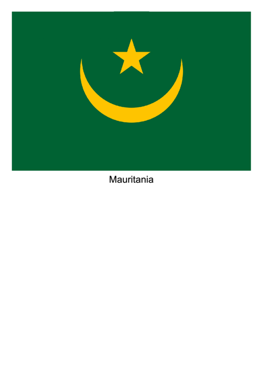 Mauritania Flag Template