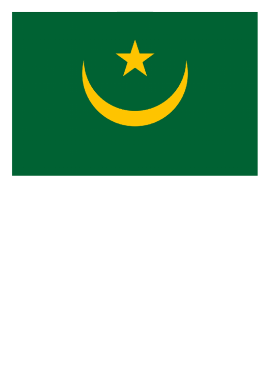 Mauritania Flag Template