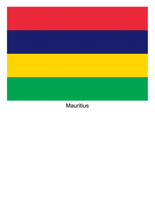 Mauritius Flag Template