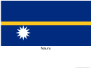 Nauru Flag Template