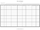 First Aid Report Template
