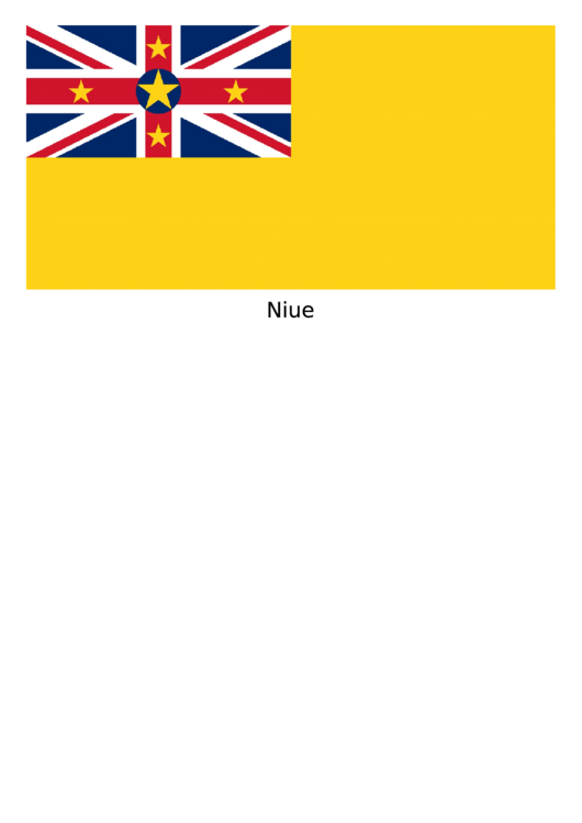 Niue Flag Template