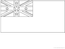 Niue Flag Template