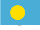 Palau Flag Template