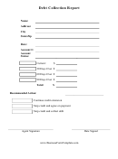 Debt Collection Report Template