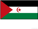 Sahrawi Arab Democratic Republic Flag Template