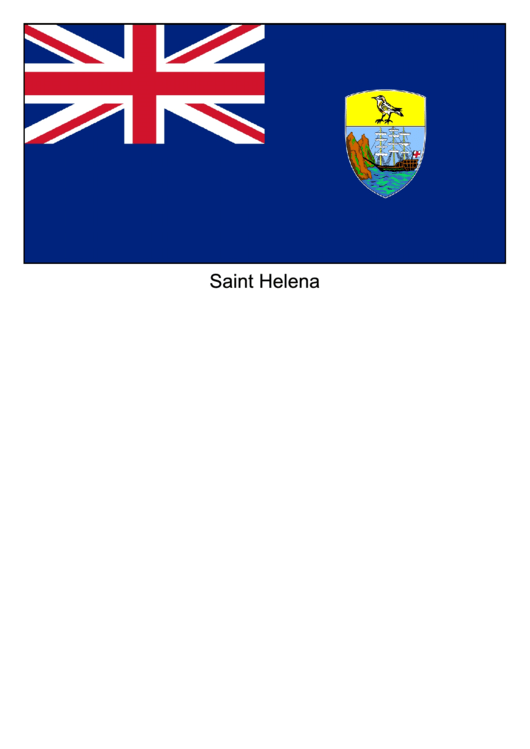 Saint Helena Flag Template Printable pdf