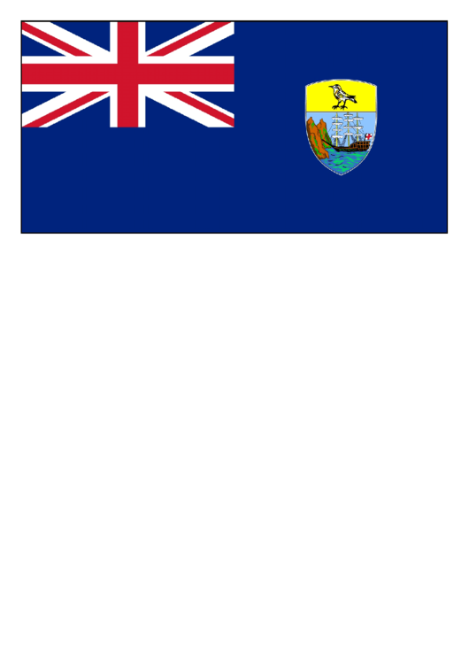 Saint Helena Flag Template Printable pdf
