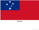 Samoa Flag Template