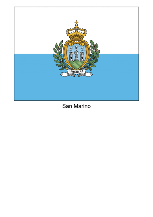 San Marino Flag Template