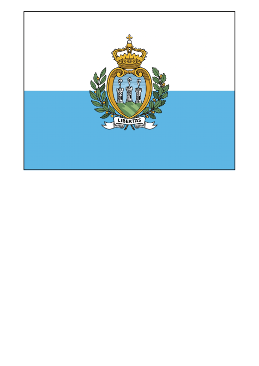 San Marino Flag Template