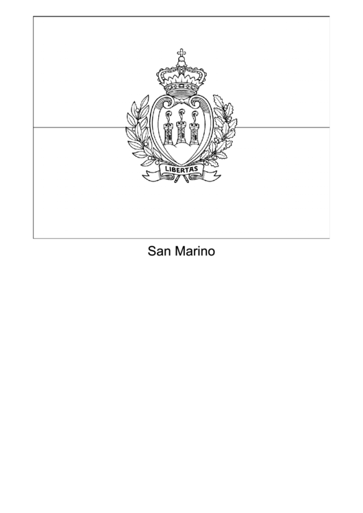 San Marino Flag Template