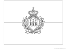 San Marino Flag Template