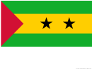 Sao Tome And Principe Flag Template