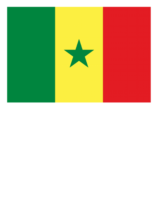 Senegal Flag Template