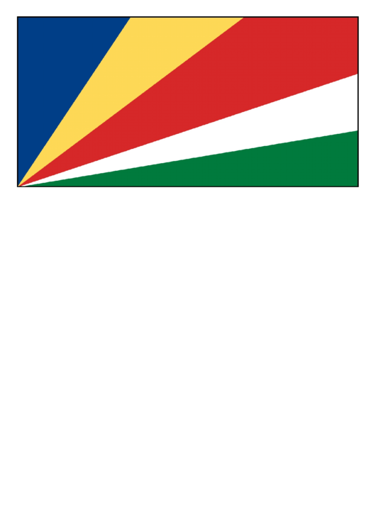 Seychelles Flag Template