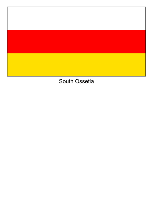 South Ossetia Flag Template