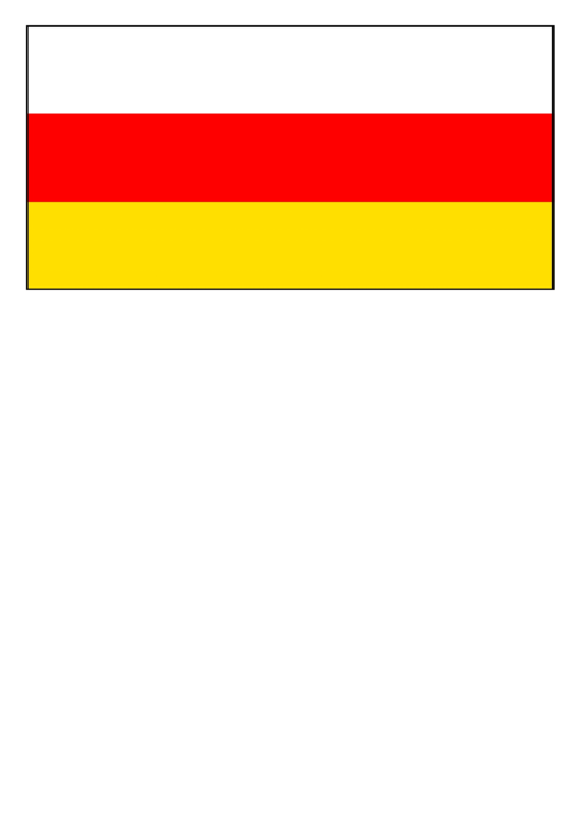 South Ossetia Flag Template