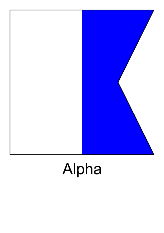 Ics Alpha Flag Template Printable pdf