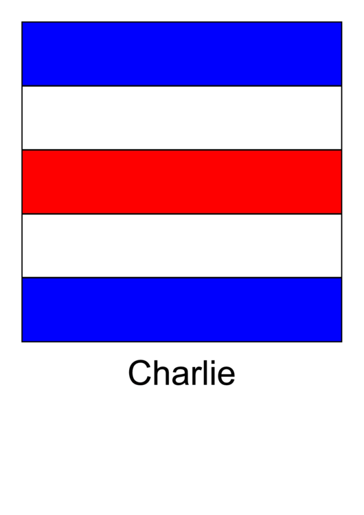Ics Charlie Flag Template Printable pdf