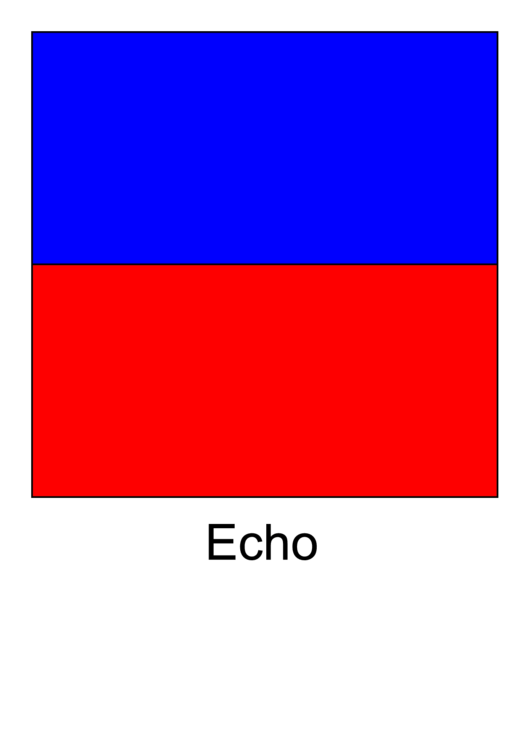 Ics Echo Flag Template Printable pdf