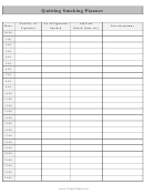 Quitting Smoking Planner Template