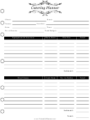 Catering Planner Templates