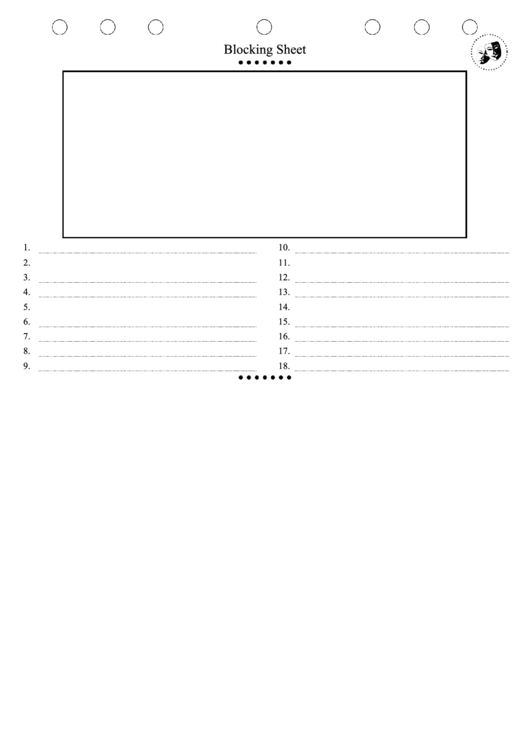 Blank Blocking Sheet Printable pdf