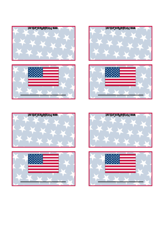 Patriotic Place Card Printable pdf