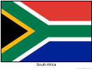 South Africa Flag Template