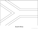 South Africa Flag Template