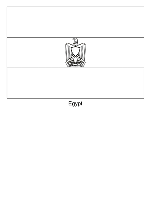 Egypt Flag Template Printable pdf