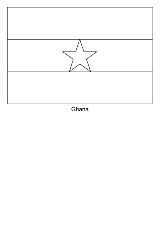 Ghana Flag Template