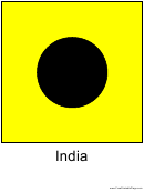 Ics India Flag Template